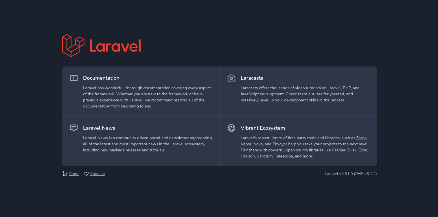 Laravel installation auf Ubuntu